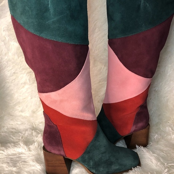 Chelsea & Violet Multicolor Heeled Boots size 7:5 NWT - Picture 14 of 16